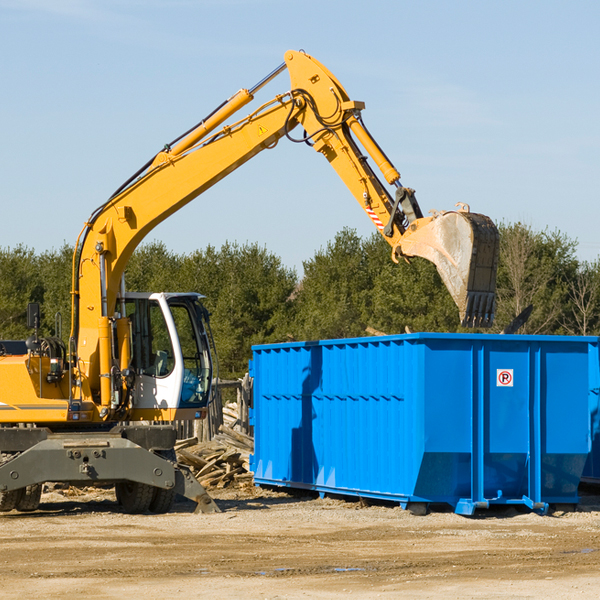 what size residential dumpster rentals are available in Jasper GA